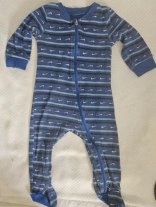 Boy's NIKE Swoosh Stripe Sleep & Play US Size 9 Months Baby Sleepwear/Play Wear - Picture 1 of 6
