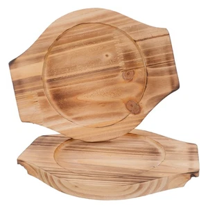 2 Stück Holz Stein Topf und Schüssel Matte Bibimbap Hitzebeständige Untersetzer - Bild 1 von 12