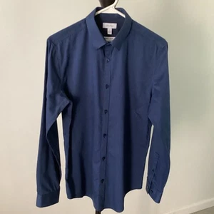 Calvin Klein Infinite Slim Fit Blue Dress Shirt Men’s Size S/P - Picture 1 of 5