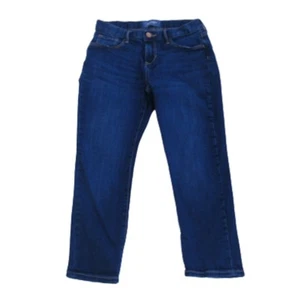 Old Navy Girls Skinny Jeans Size 12 Blue Dark Wash Adjustable Waist - Picture 1 of 3