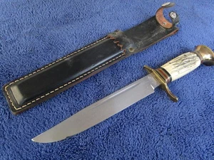 ORIGINAL VINTAGE SCHWEDISCHES KAMPFMESSER UND SCHEIDENMACHER J.A.HELLBERG EKILSTUNA - Bild 1 von 19