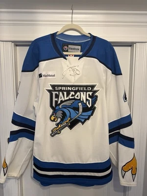 Springfield Falcons - Camiseta de hockey usada en juegos AHL - Taylor Chorney #4 Foto 1 de 4