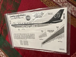 Liveries Unlimited A2-085 1/200 Scale Boeing 747-200 Olympic Airlines Decal - Picture 1 of 2