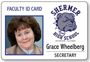FERRIS BUELLERS DAY OFF GRACE WHEELBERG NAME BADGE MAGNET BACK HALLOWEEN COSTUME - Picture 1 of 2