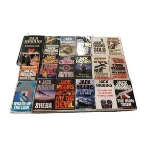 Jack Higgins Stand Alone Novel Book Bundle x 20 Crime Mystery Books Free Postage - Picture 1 of 6