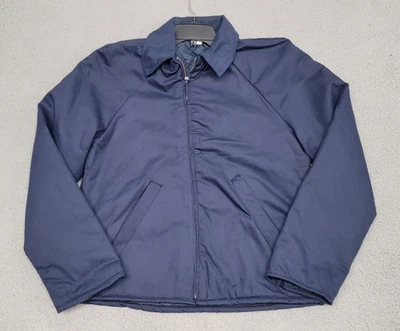 Chaqueta de prisionero correccional vintage del estado de Ohio para hombre mediana azul forrada con edredón Foto 1 de 4