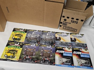 HOT WHEELS 2025 POP CULTURE HXD63-956K• FACTORY SEALED CASE 10 PIECES 1/64 SCALE - Image 1 of 4