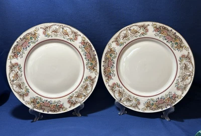 2 platos de cena Williams Sonoma 2024 Newbury pavo 10 3/4" Acción de Gracias nuevos con etiquetas #1 Foto 1 de 4