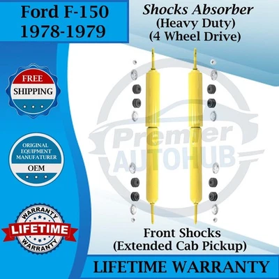 Amortiguadores delanteros Monroe OEM para Ford F-150 HD 1978-1979 4x4 garantía de por vida Foto 1 de 4