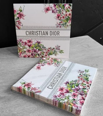 Nuevo DIOR Beauty Juego de 10 Tarjetas de Felicitación Florales BLANCO/ROSA, Novedad de Vacaciones GWP Foto 1 de 4