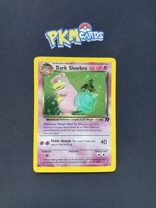Juego de Cartas Coleccionables Pokémon Dark Slowbro Team Rocket 12/82 Holo Raro Con Remolino LP. - Imagen 1 de 4