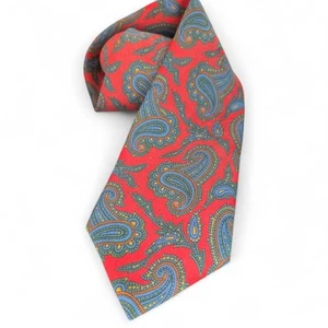 Polo Ralph Lauren Multicolor Paisley Silk Designer Necktie handmade USA - Picture 1 of 18