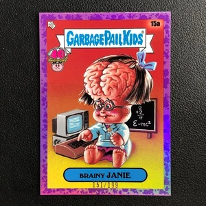 2025 Topps Worst of Garbage Pail Kids 40th GPK #15a Brainy Janie Purple /199 - Picture 1 of 3