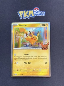 Pokémon TCG Pikachu 062/193 Trick or Trade 2023 Holo LP. - Picture 1 of 3