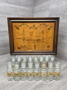 Vtg Three Mountaineers IncHerbs/Spices Wall Cabinet Rack WJars Dated 1965 & 1970 - Picture 1 of 22