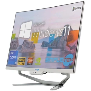 ALL IN ONE I9 24" CURVED WIN 11 RAM 16GB SSD 240GB GPU GT710 2GB GAMING COMPUTER - Afbeelding 1 van 8