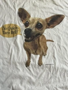 Vintage EUC 1990s "yo Quiero Taco Bell" Chihuahua Taco Bell Tshirt XL - Bild 1 von 6