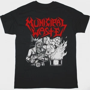 Camiseta Unisex De Colección MUNICIPAL WASTE EM ALL Algodón Negra Todas las Tallas TU793 - Imagen 1 de 3