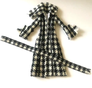 Tonner Tyler Wentworth Checker Bold Black White Coat with Sash Belt ~ Neu - Bild 1 von 10