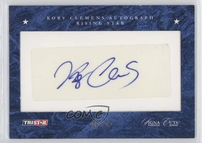 2008 TRISTAR Signa Cuts Cut Auto Hidden Treasures Blue /12 Koby Clemens Auto - Image 1 of 2