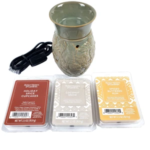 Ceramic Wax Warmer w/ 3EA Wax Melt Packs Spice Cupcakes Butter Rum Coconut Snow - Bild 1 von 20