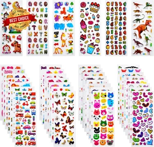 3D Aufkleber für Kinder & Kleinkinder 920+ 3D Puffy Sticker 36 verschiedene Blätter - Bild 1 von 7