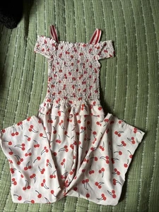 Betsey Johnson Girls Jumpsuit cherries So Cute! - Picture 1 of 5