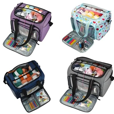 COMET UK Knitting Bag Yarn Large Storage Tote Organizer Crochet Hook Sewing Holder Bag
