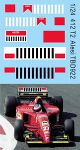 1/24 Decals per Ferrari 412 T2 Jean Alesi 1995 TBD922 - Picture 1 of 1