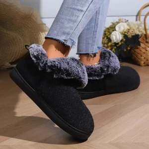 Frauen Damen Hausschuhe Pantoffel Winter Baumwoll Plüsch Warm Süß Leicht Familie - Bild 1 von 17