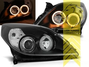 Fari DEPO Angel Eyes per Opel Vectra C Facelift gradini caravan nero - Foto 1 di 5