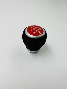 6 Speed Gear Shift Knob Alcantara For Subaru Forester Impreza WRX STI 2009-2019 - Picture 1 of 5