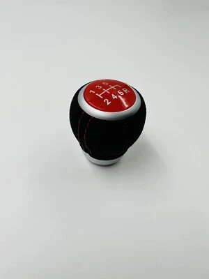 6 Speed Gear Shift Knob Alcantara For Subaru Forester Impreza WRX STI 2009-2019 - Image 1 of 4
