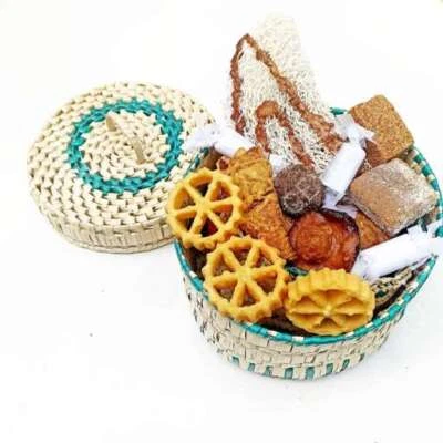 CEYLON ECO LIVING HANDCRAFTED NATURAL PALMYRA STORAGE BOX - Image 1 of 4