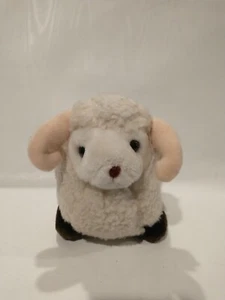 Peluche peluche vintage 1982 Gund raro corno agnello pecora 8" - Foto 1 di 9
