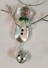 Soccer Snowman with Soccer Ball Holiday Ornament