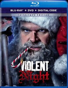 Violent Night Blu-ray David Harbour NEW