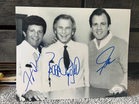 Frankie Avalon Bobby Rydell Fabian signed JSA COA 8x10 Grease Elvis psa bas Cover