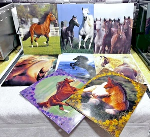 Vintage Mead Pocket Portfolio Folders Horses Lot of 8 2001-2002 - Picture 1 of 14