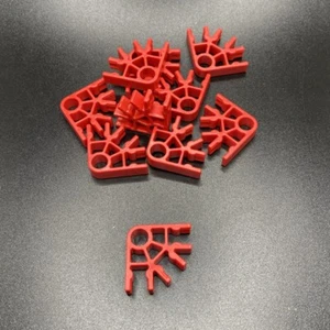 MICRO KNEX Roller Coaster Connectors Replacement Parts Pieces 10 Red - Picture 1 of 1