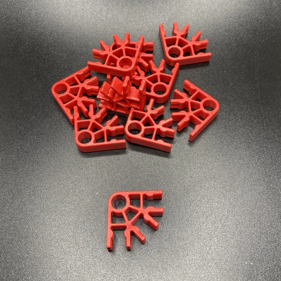 MICRO KNEX Roller Coaster Connectors Replacement Parts Pieces 10 Red - Image 1 of 1