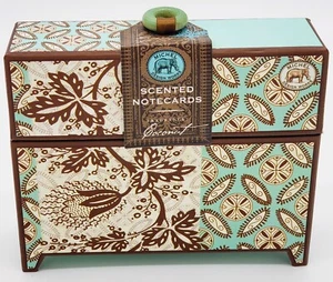 Box Set 16 Blank Cards & Envelopes Michel Design Works Coconut Scented🌴💌 - Picture 1 of 4