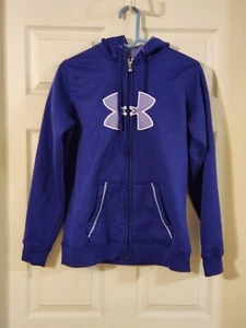 Sudadera con capucha Under Armour para mujer talla grande cremallera completa púrpura - Imagen 1 de 6