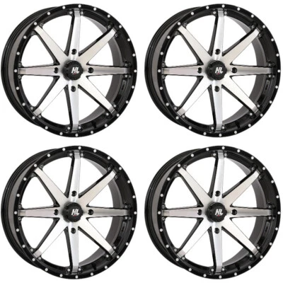 Juego de 4 ruedas ATV/UTV 20 pulgadas High Lifter HL10 20 mecanizadas 4/156 4+3 polos Foto 1 de 4