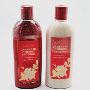 Bath & Body Works Japanese Cherry Blossom Shampoo & Conditioner Set 16 oz – NEW - Picture 1 of 13