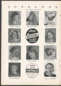 Programa Argentina Teatro Colón Ópera Alcestes María Ruanova Lida Martinoli 1934 - Imagen 1 de 3