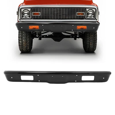 Barra frontal de parachoques negra para Chevrolet Blazer GMC C15 K2500 1971 1972 Foto 1 de 4