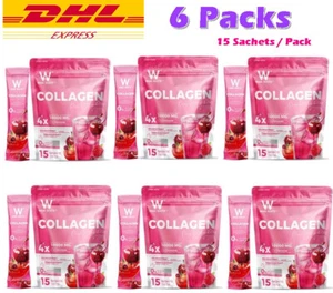 6 X WINK WHITE Colágeno Rosa Brillo Nutritivo Iluminar Piel 15 Sobres - Imagen 1 de 11