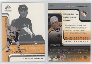 2001-02 SP Game Used Edition Mario Lemieux #43 HOF