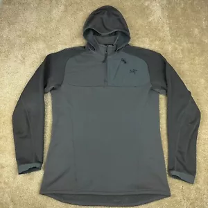 Arc'teryx Leaf Naga Herren Pullover Medium Fit 1/4 Zip Hoody Tasche Grau - Bild 1 von 18